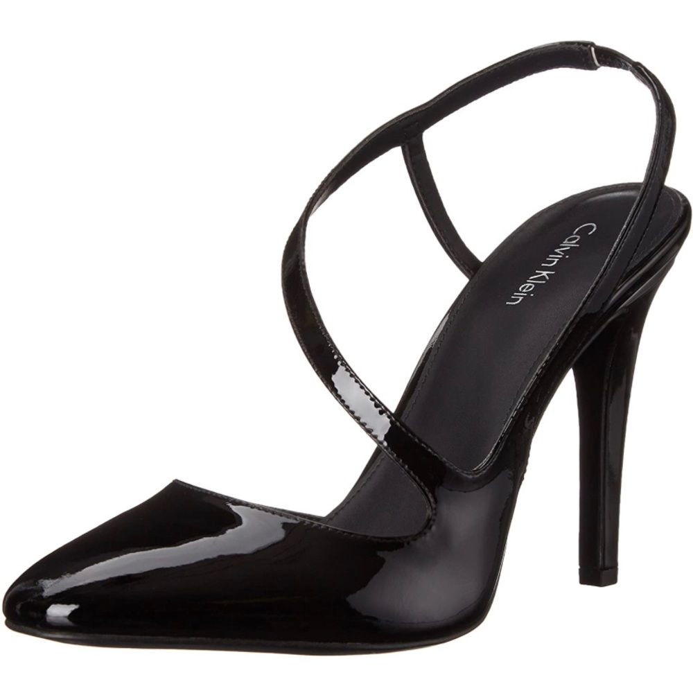 NWOT Calvin Klein Marilynn Black Patent Heels